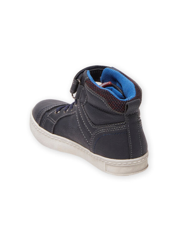 Child boy navy blue sporty sneakers MOBASGI / 21XK3672D3F070