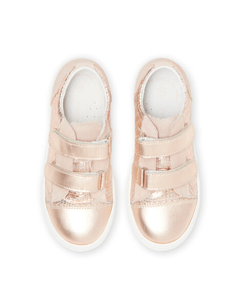 Gold glitter sneakers child girl NABASALICE / 22KK3531D3F954