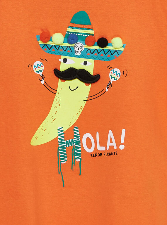 Orange T-shirt JOMARTI2 / 20S902P2TMCE405