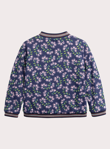 CardigaN reversible in soft boa and flowery for girls  VAKLICAR2 / 24W90141CAR070