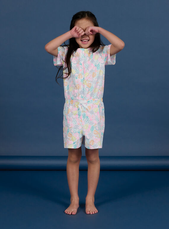 Child girl's multicolored pyjama NEFACOMBFLA / 22SH11H1D4F000