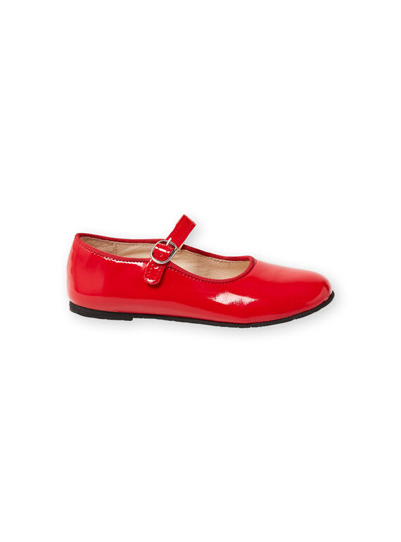 Red patent slippers girl LFBABRIDER / 21KK3533D13050