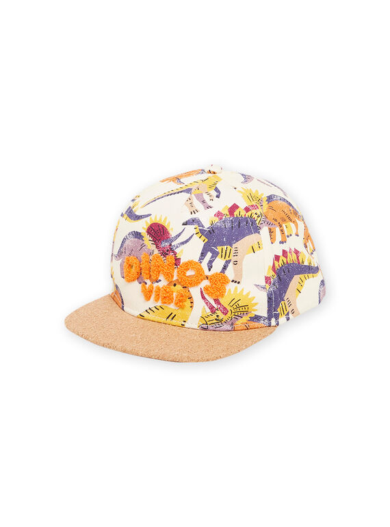 Multicolored cap with dinosaur print RYOJOCHA4 / 23SI02B1CHAA002