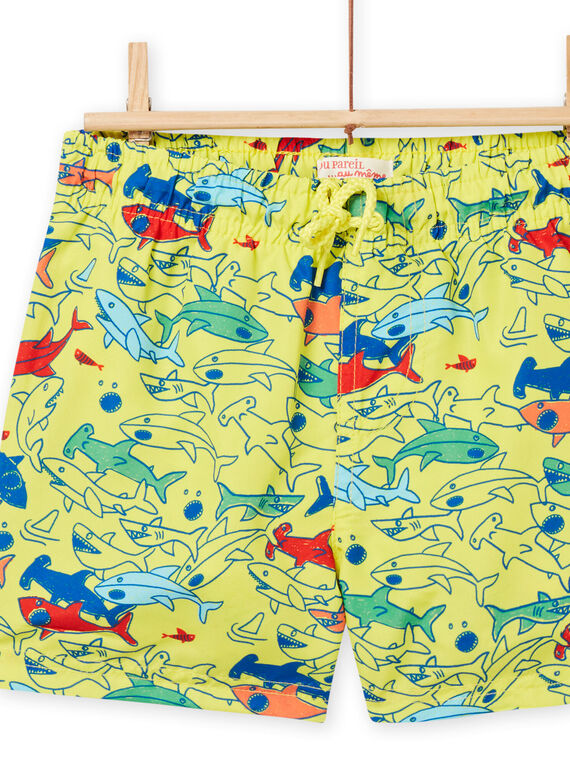 Child boy canary yellow swimsuit NYOMERBOXREQ / 22SI02L6MAI117