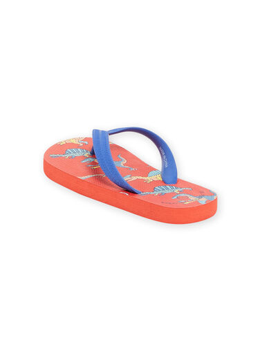 Blue and red beach flip flops boy NOTONGDINO / 22KK3683D01C201