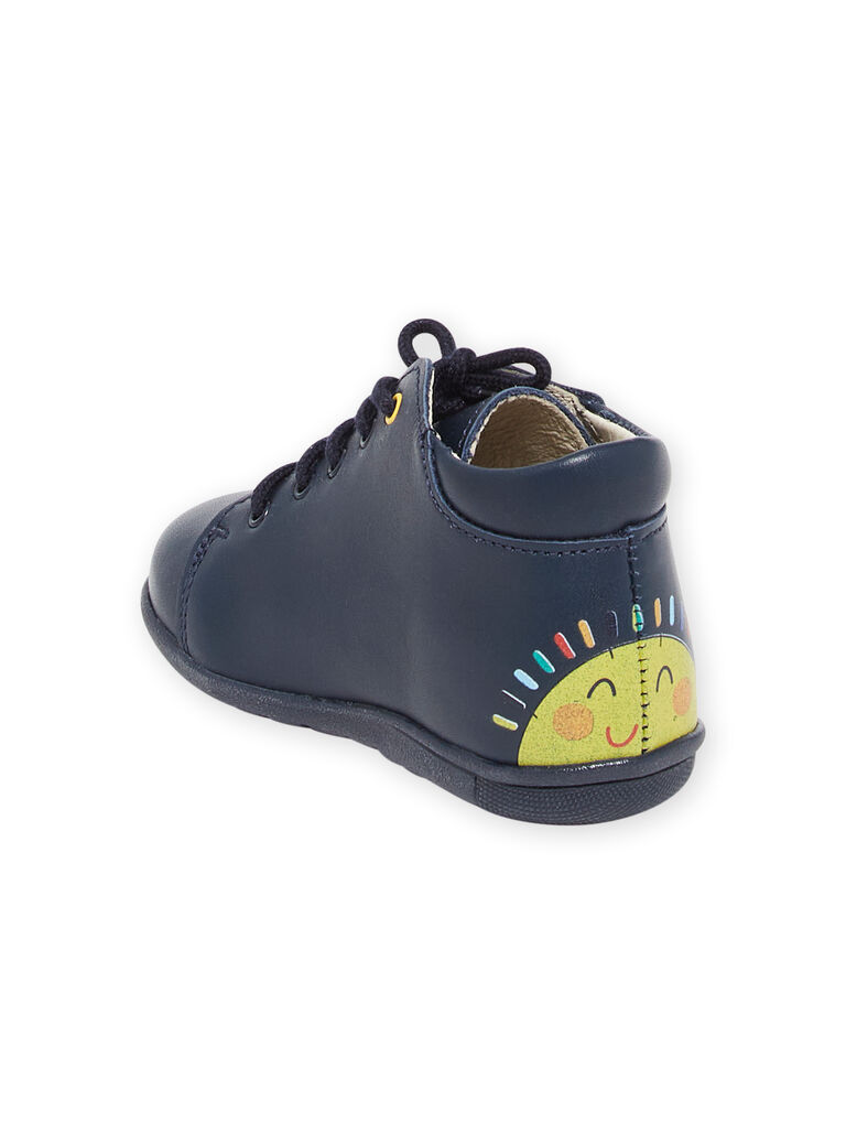 Baby boy navy blue booties NUBOTSERGIO / 22KK3832D0F070