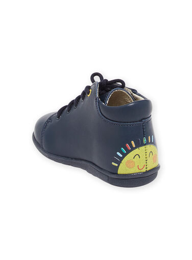 Baby boy navy blue booties NUBOTSERGIO / 22KK3832D0F070