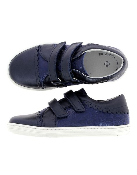 Girls' leather city trainers CFTENFANT / 18SK35W3D3G070