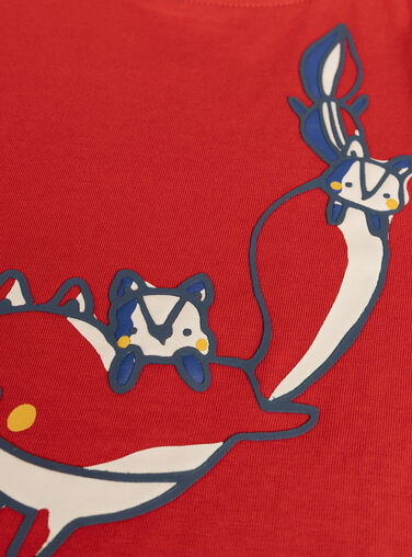 Long-sleeved animal animation T-shirt for baby boy  VUROTEE3 / 24WG10P1TML505