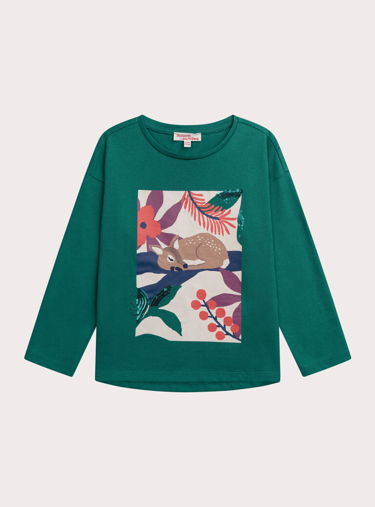 Green TEE SHIRT LS XAMYTEE1 / 25W901R1TML608