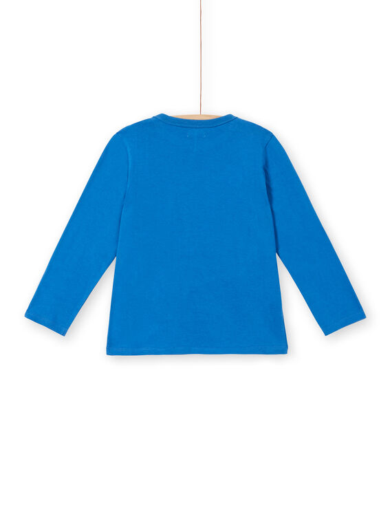 Blue cotton t-shirt boy boy LOBLETEE2 / 21S902J3TML702
