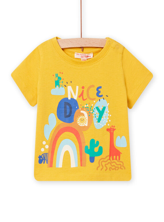 Baby Boy Yellow Fantasy T-Shirt NULUTI1 / 22SG10P1TMC106