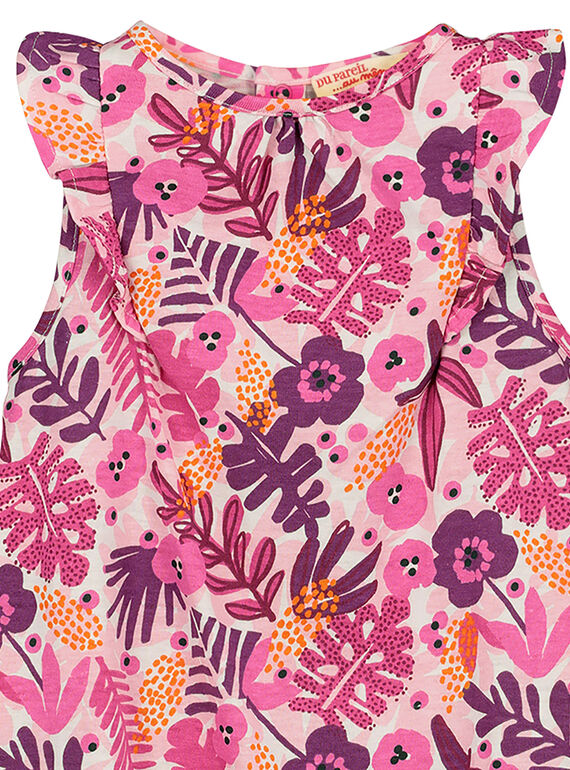 Baby girls' short bodysuit FIPLACOM2 / 19SG09P2CBL000