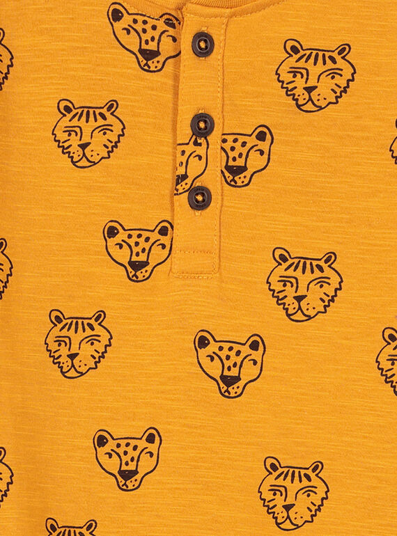 Boys' grandad collar T-shirt FOBATEE1 / 19S90261TML101