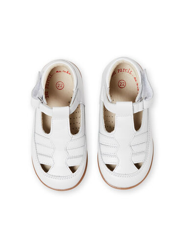 Baby boy white pumps LBGSALSANDB / 21KK3833D13000