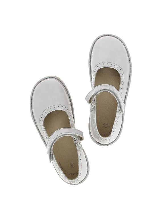 Girls' leather Mary-Janes CFBABPERF2 / 18SK35W8D3I940