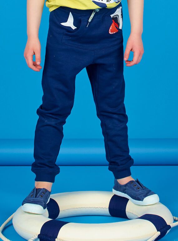Navy blue jogging suit - Child boy LONAUJOG1 / 21S902P2JGB070