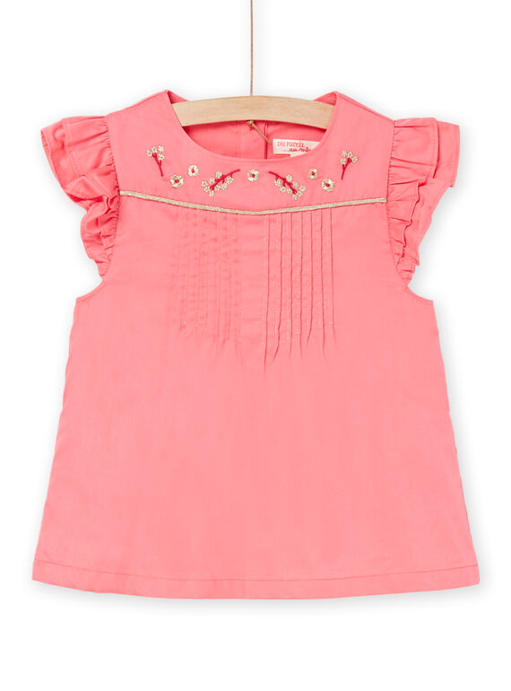 Blouse with ruffled sleeves RABLECHEM / 23S90131CHE302