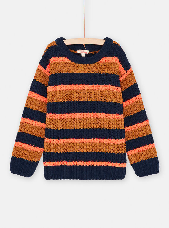 Boy's multicolored striped sweater SOJOPUL2 / 23W902M2PUL809