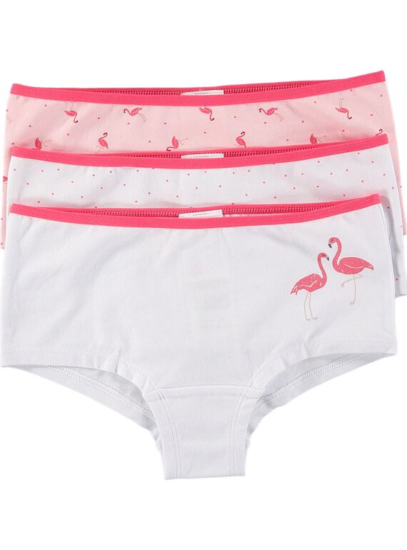 Pack of girls' shorties CEFAHOTFLA / 18SH11V2SHY321