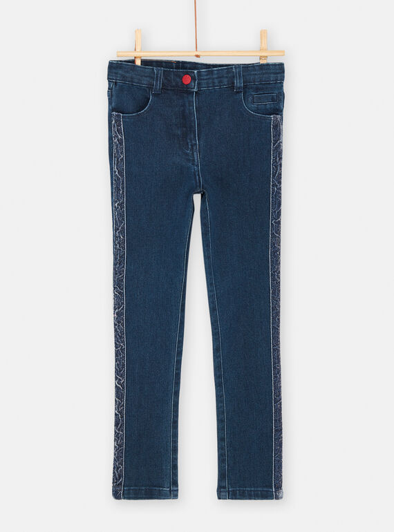 Girls' blue jeans SAFORJEAN / 23W901K1JEAP274