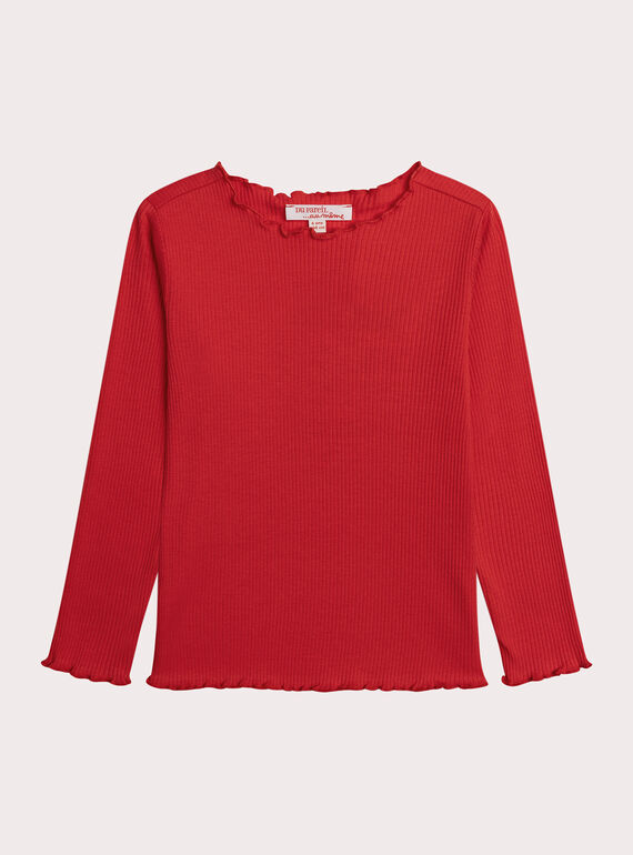 Red TEE SHIRT LS XAJOTEE7 / 25W901F8TMLF505