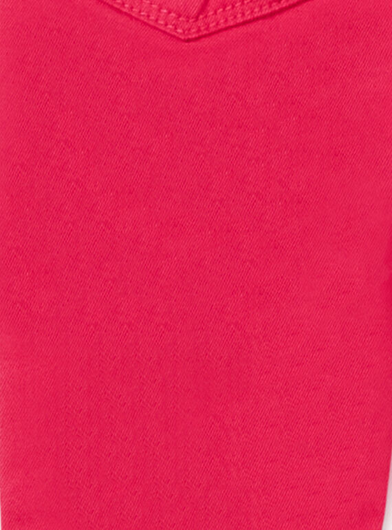 Dark pink jeggings in dyed garment LAJOJEG2 / 21S90144D2BF507