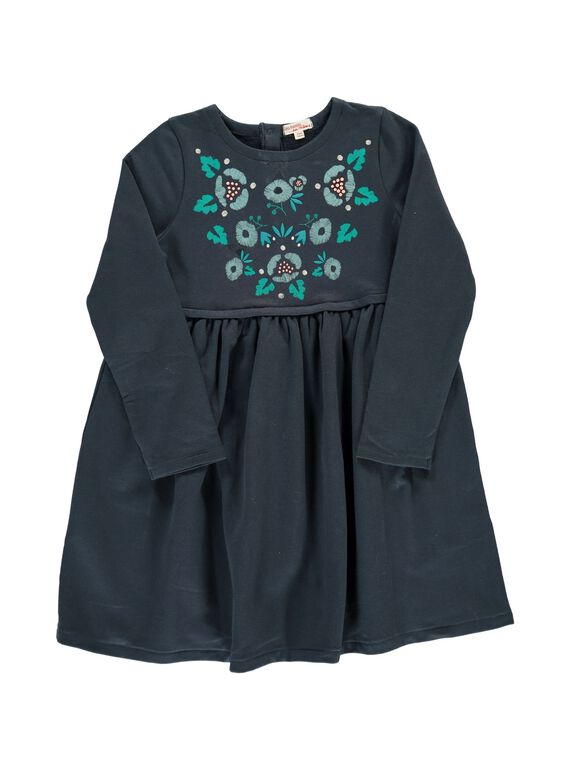 Girls' fleece dress DAGIROB1 / 18W901N1ROBJ900