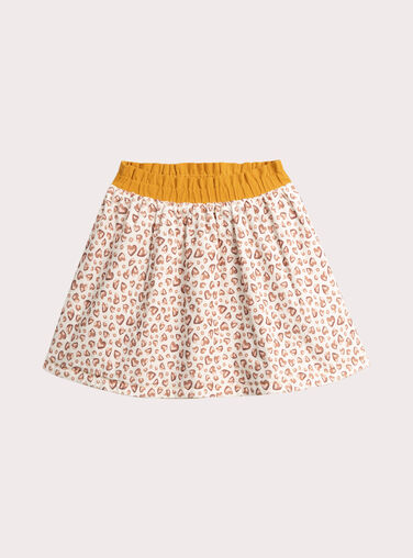 Reversible leopard corduroy skirt for girls  VABAJUP / 24W901Q1JUPB106