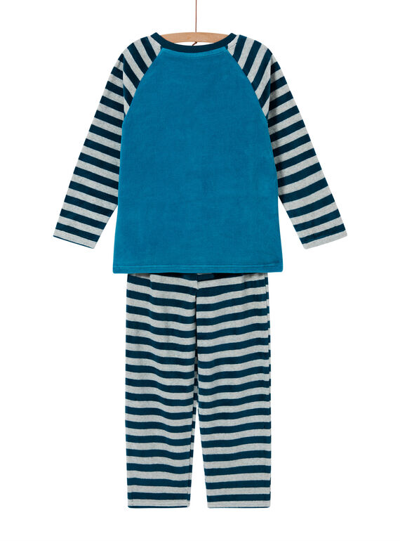 Boy's grey raccoon pajama set MEGOPYJRAC / 21WH1286PYJC235