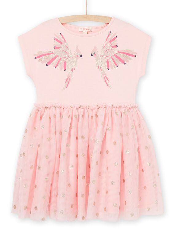 Birds and polka dot print tulle dress RANEOROB5 / 23S901O6ROB321