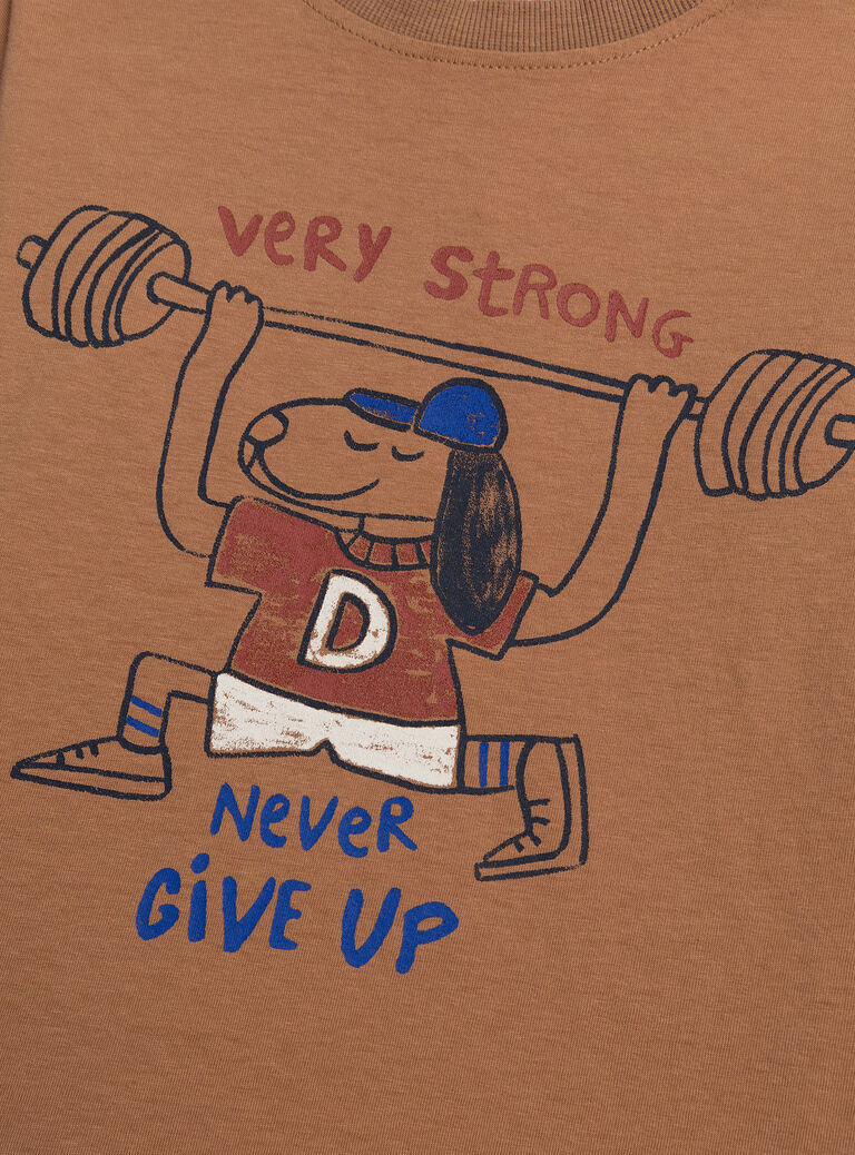 Beige TEE SHIRT LS XOBLUTEE1 / 25W902N4TMLI814