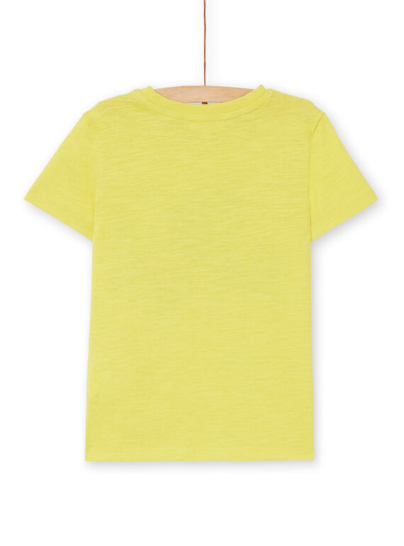 Yellow cotton t-shirt boy child LOJOTI5 / 21S90234TMCB102