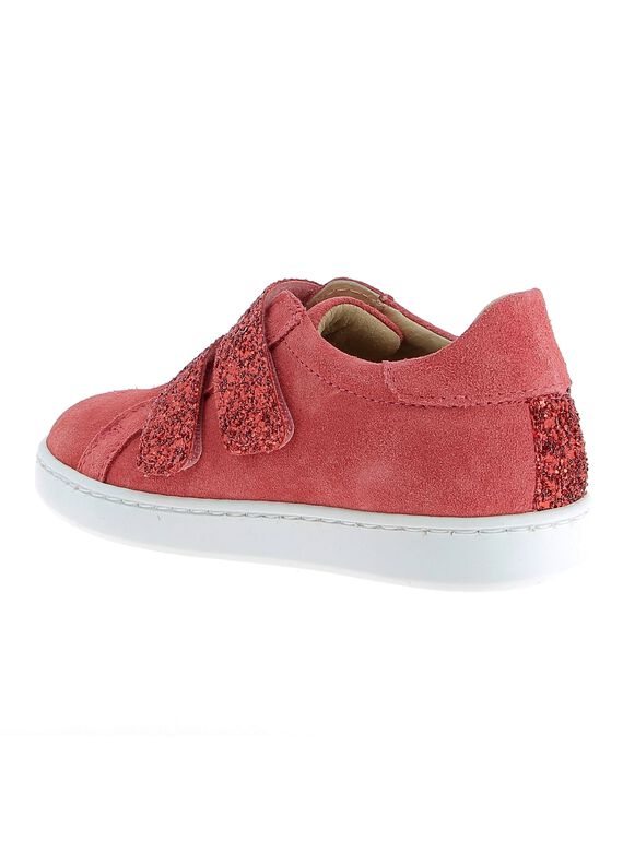 Girls' leather city trainers CFTENPINK / 18SK35W1D3G030