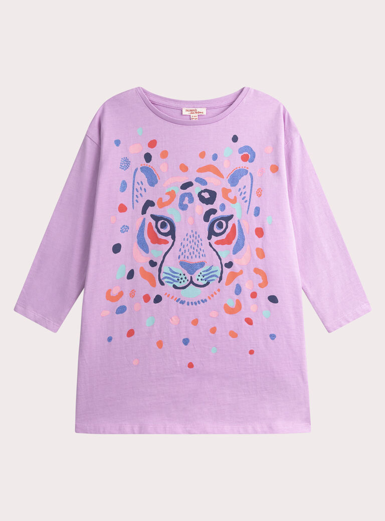 Girls' violet nightdress WEFACHUPAN / 25SH1191CHN320