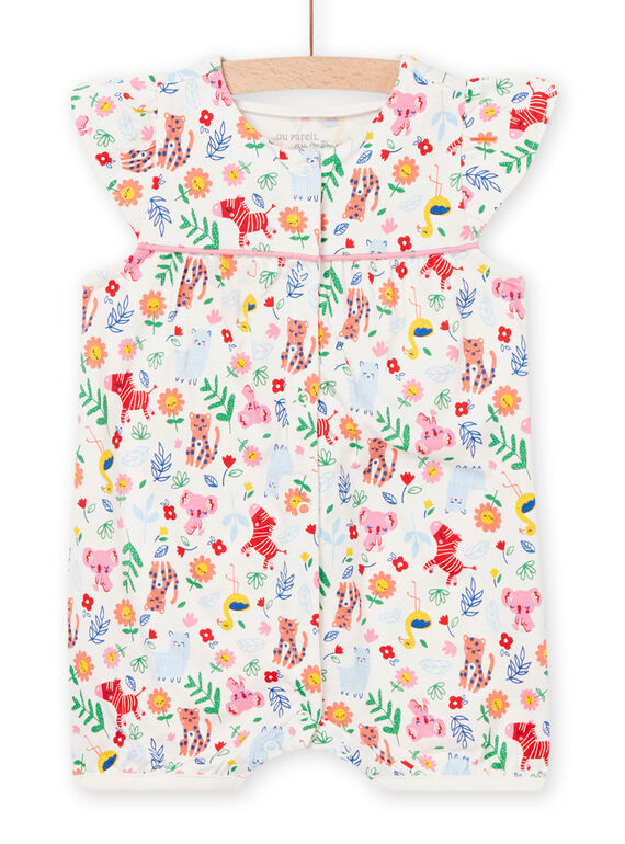 Baby girl's fancy print jumpsuit NEFIGREANI / 22SH13H4GRE001