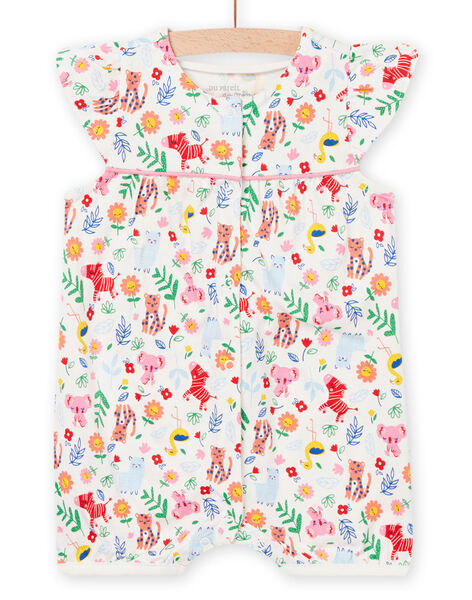 Baby girl's fancy print jumpsuit NEFIGREANI / 22SH13H4GRE001