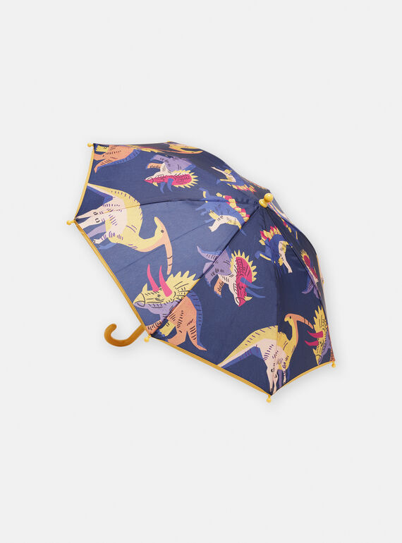 Boy's navy blue dinosaur print umbrella SYOJOPARA / 23WI02G1PUI705