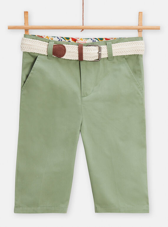 Boy's light khaki Bermuda shorts TOJABER1 / 24S90211BER612