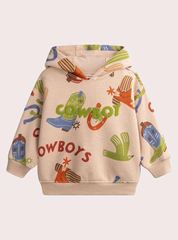 Cowboy print sweatshirt  WOLANSWE / 25S90241SWED327