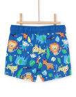 Blue animal print swim shorts RYUMER1 / 23SI10RDMAIA002