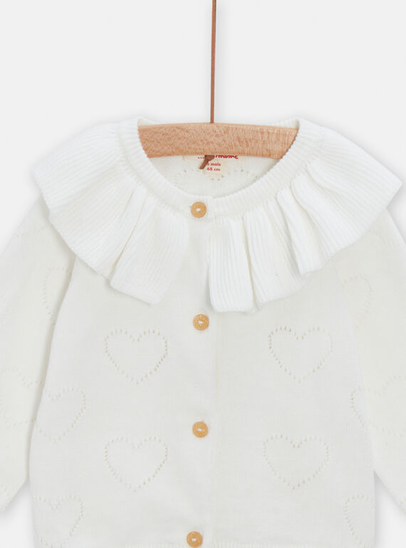 Off white CARDIGAN TICRICAR / 24SG09L1CAR001