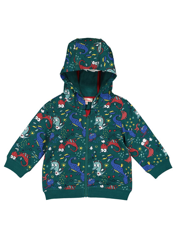Baby boys' printed hoodie GUVEGIL / 19WG1021GIL608