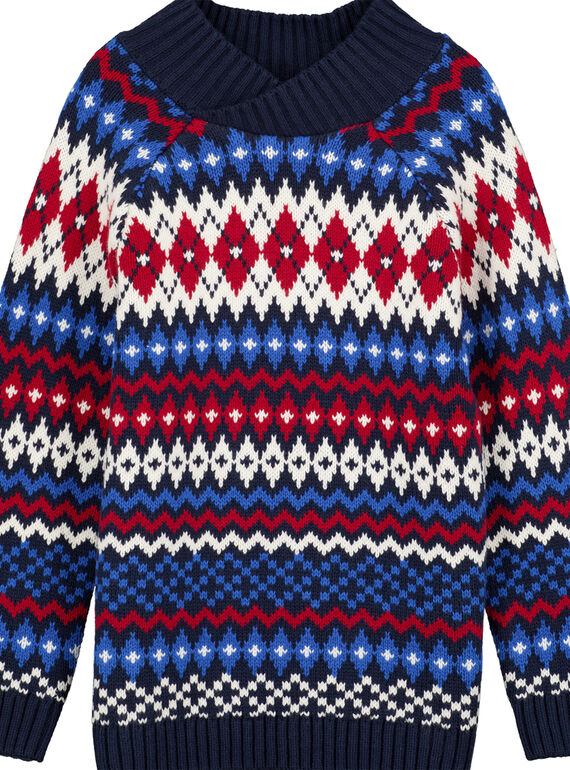 Navy Pullover GOTRIPUL / 19W902J1PUL705