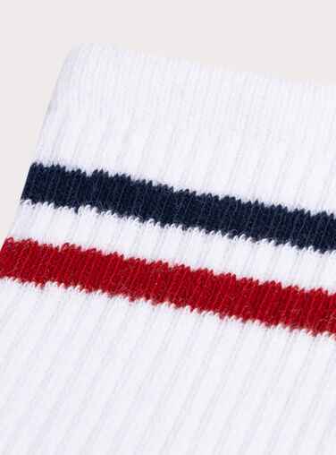 Fancy white tennis socks for boys VYOJOCHOS1 / 24WI02G7SOQ000