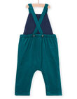 Reversible green velvet overalls PUPRISAL1 / 22WG10P2SAL060