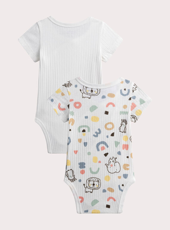 Ivory NEWBORN BODY SUIT WOU3BOD2 / 25SF04X2BDN005