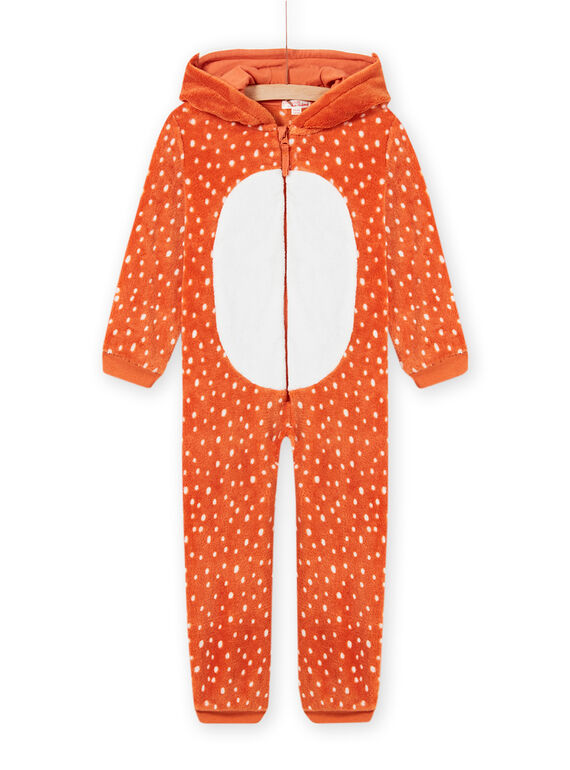 Child girl's faux fur hooded pajamas MEFASURFOX / 21WH1192D4F420