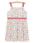 White butterflies and hearts dress child girl NAHOROB4 / 22S901T1ROB000