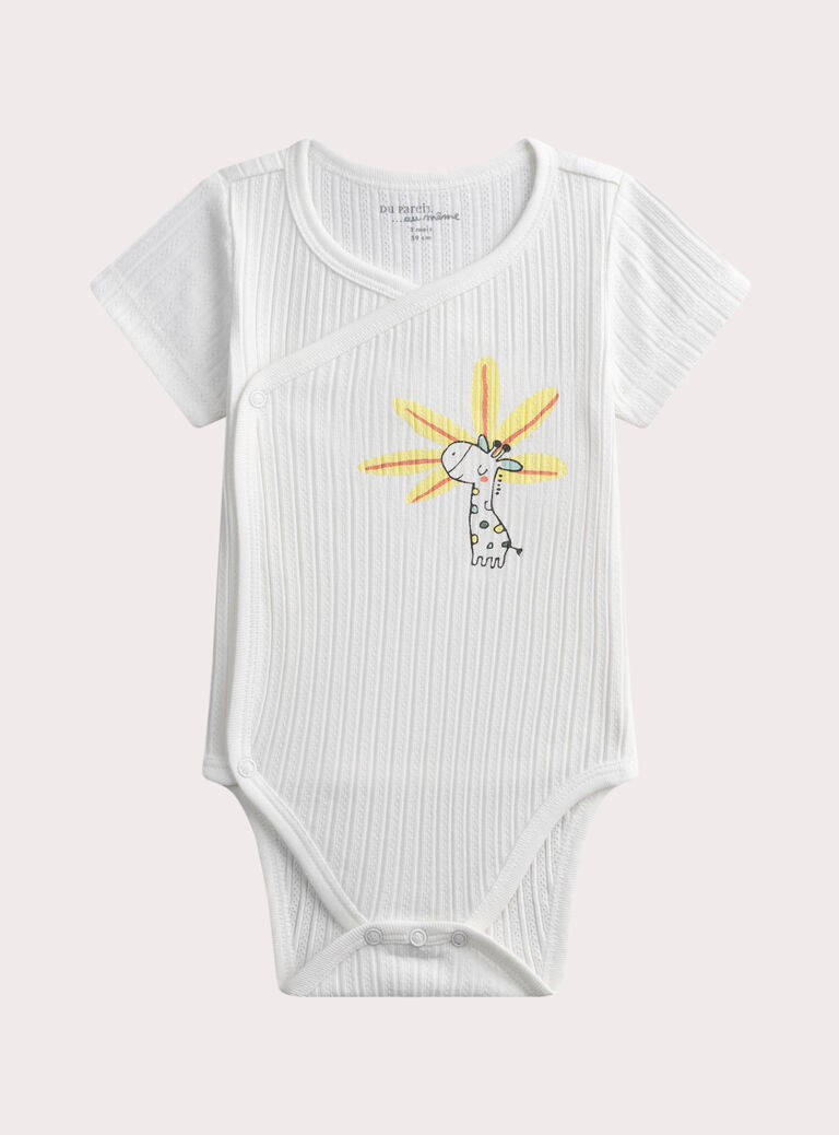Ivory NEWBORN BODY SUIT WOU3BOD1 / 25SF03X1BDN005
